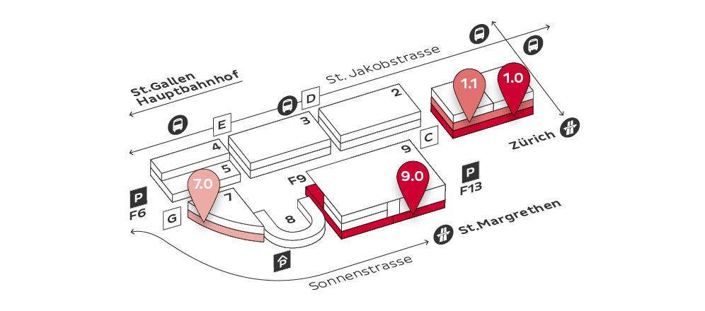 Lageplan 1.0/1.1/7.0/9.0