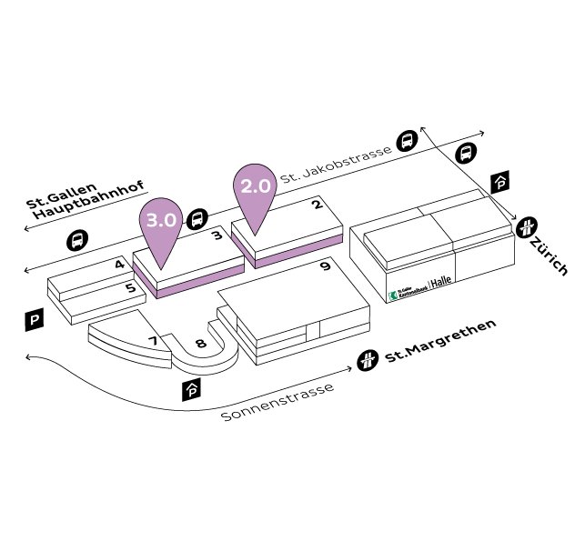 Lageplan Halle 2.0