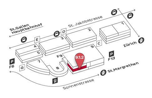 Halle 9.1.2 Lageplan