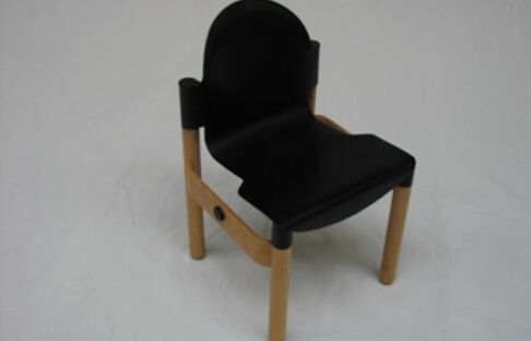 Thonet-Stuhl, schwarz