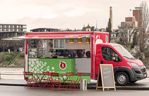 Sonderschau "preevent": Der „5 am Tag“-Mini-Bus