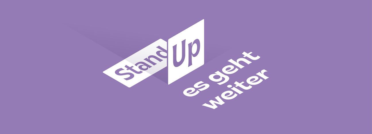 Stand Up Header Violett